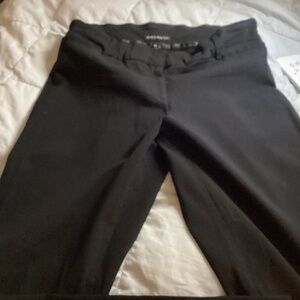 Black slim work pants